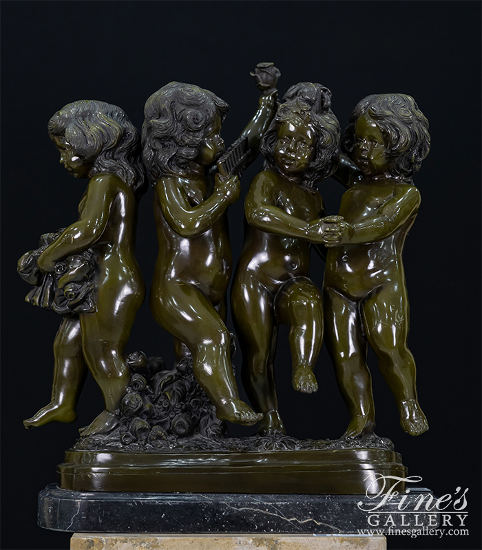 Bronze Statues  - Fairy Children Bronze Statue - BS-901